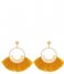 My Jewellery Earring Tassel Hoops oranje (0300)