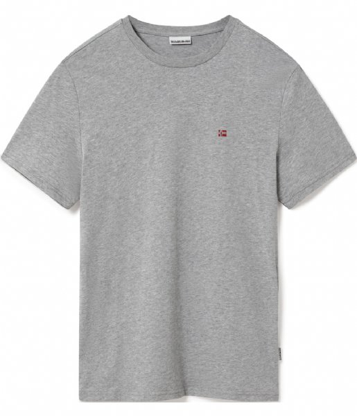Napapijri T shirt Salis C Short Sleeve Medium Grey Melange (NP0A4EW81601)