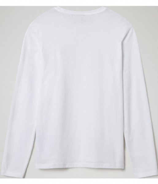 Napapijri T shirt Salis Long Sleeve Bright white (NP0A4EZQ0021)