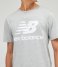 New Balance T shirt Essentials Stacked Logo Tee Athletics Grey (AG)