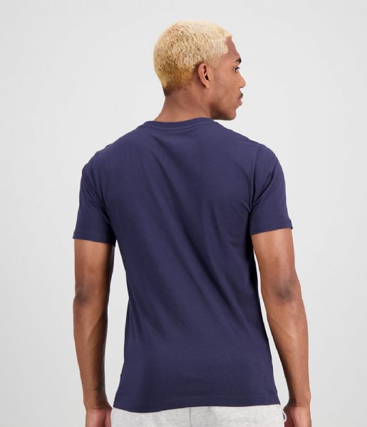 New Balance T shirt Essentials Stacked Logo Tee Dark Blue (ECL)