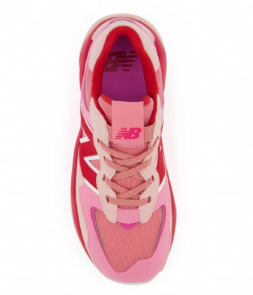 New Balance Sneaker Bungee Lace PV5740 Vibrant Pink Team Red (SK)