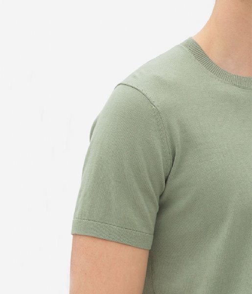 Nowadays T shirt Knit Silk T-Shirt Malibu Green