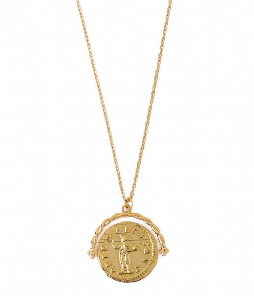 Orelia Necklace Coin Spinner Necklace Gold plated