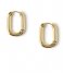 Orelia Earring Chunky Oval Hoop Earrings Gold plated