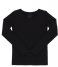 Organic Basics T shirt Long Sleeve Crewneck Tee Black
