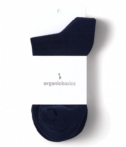 Organic Basics Sock Organic Cotton Striped Socks 2-pack navy