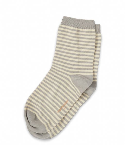Organic Basics Sock Organic Cotton Color Striped Socks Grey