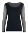 Oroblu T shirt Perfect Line T-Shirt Tulle Long Sleeves Black (9999)