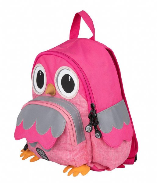 Pick & Pack School Backpack Owl Shape Backpack Pink melange