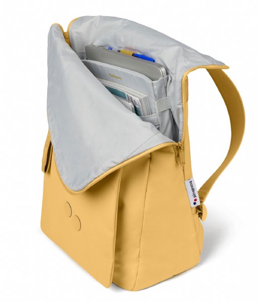 Pinqponq Laptop Backpack Pinqponq Klak 15 Inch Straw Yellow (10031)