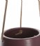 Present Time Flower pot Hanging pot Skittle ceramic matt burgundy red (PT2846RD)