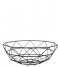 Present Time Kitchen Basket Diamond Cut large iron Black (PT2999BK)