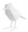 Present Time Decorative object Statue bird large polyresin matt white (PT3336WH)