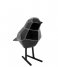 Present Time Decorative object Statue bird small polyresin Black white stripes (PT3609BK)