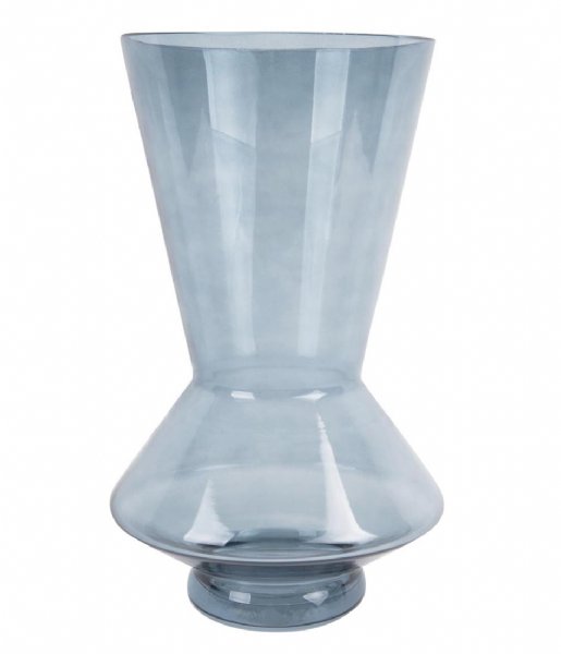 Present Time Decorative object Vase Glow glass large Dark blue (PT3619BL)