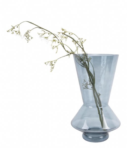 Present Time Decorative object Vase Glow glass large Dark blue (PT3619BL)