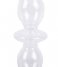 Present Time Candlestick Candle holder Glass Art bubbles large Clear (PT3638CL)