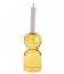 Present Time Candlestick Candle holder Crystal Art large Ball Yellow (PT3643YE)