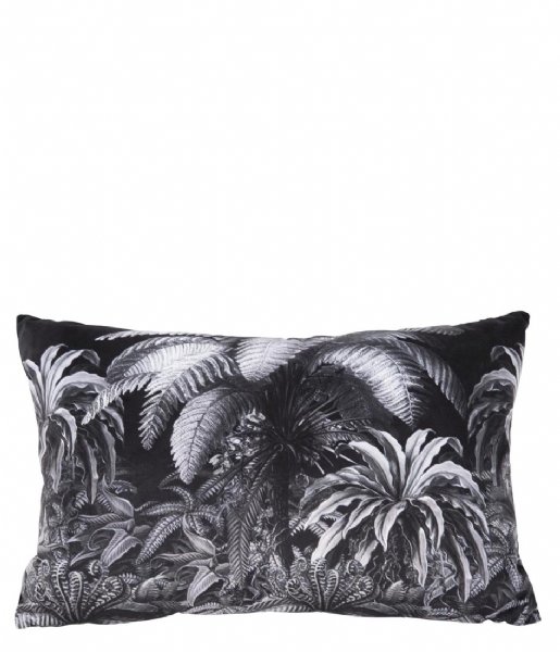 Present Time Decorative pillow Cushion Jungle Velvet Black (PT3672)