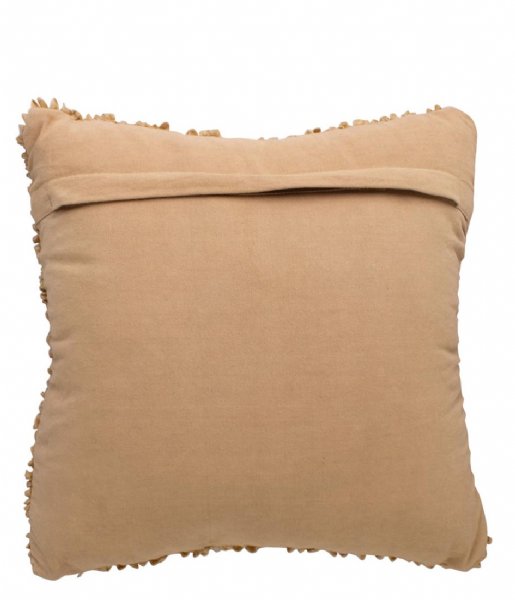 Present Time Decorative pillow Cushion Purity square cotton Sand Brown (PT3786SB)
