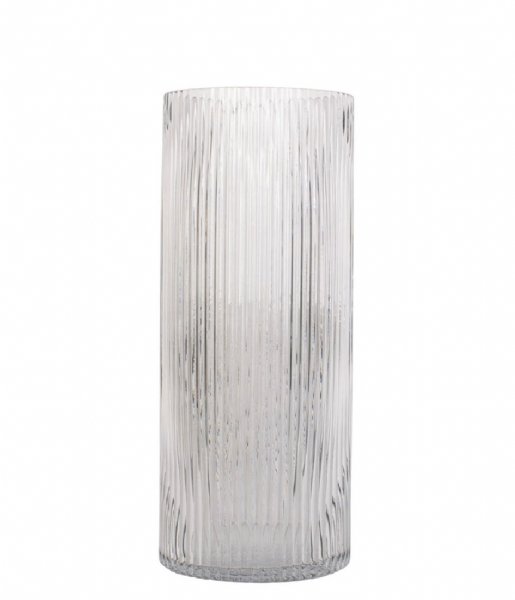 Present Time Decorative object Vase Allure Straight glass large Dark Grey (PT3679GY)