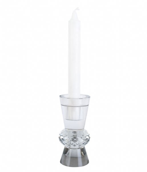 Present Time Candlestick Candle holder Crystal Art duo cone Clear (PT3758CL)