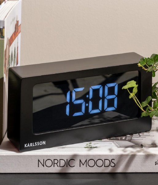 Karlsson Table clock Table Clock Boxed Led Black (KA5868BK)