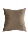 Present Time Decorative pillow Cushion Leather Look square Moss Green (PT3803GR)