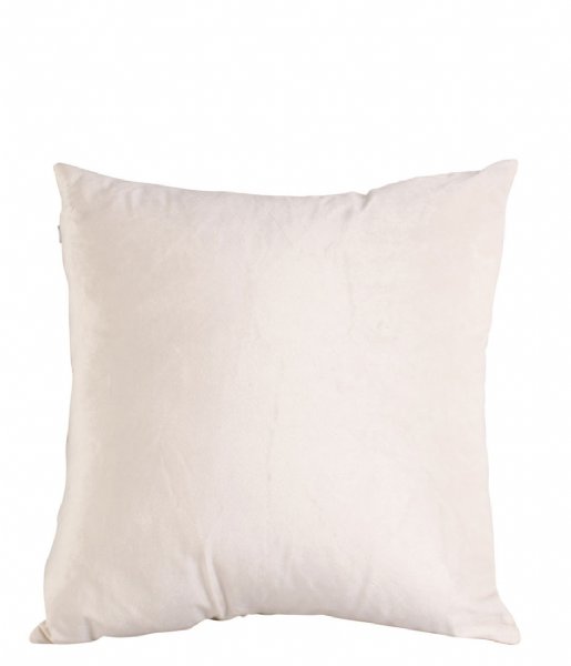 Present Time Decorative pillow Cushion Leather Look square Off White (PT3803WH)