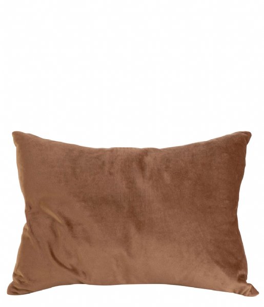 Present Time Decorative pillow Cushion Leather Look rectangle Cognac Brown (PT3804BR)