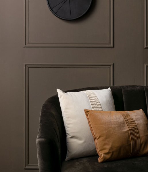 Present Time Decorative pillow Cushion Leather Look rectangle Cognac Brown (PT3804BR)