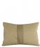 Present Time Decorative pillow Cushion Leather Look rectangle Moss Green (PT3804GR)