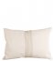 Present Time Decorative pillow Cushion Leather Look rectangle Off White (PT3804WH)