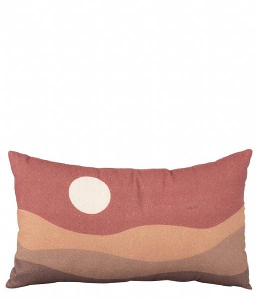 Present Time Decorative pillow Cushion Sunset rectangular Clay Brown (PT3831BR)