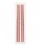 Present Time Candle Dinner candle Mid Twirl Set of 2pcs Faded Pink (PT3780PI)