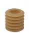 Present Time Candle Pillar candle Layered Circles small Sand Brown (PT3792SB)