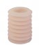 Present Time Candle Pillar candle Layered Circles medium Soft Pink (PT3793LP)
