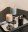 Present Time Candle Pillar candle Swirl medium Black (PT3796BK)