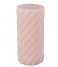 Present Time Candle Pillar candle Swirl large Soft Pink (PT3797LP)