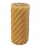 Present Time Candle Pillar candle Swirl large Sand Brown (PT3797SB)