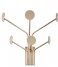 Present Time Coat stand Coat hanger Wall Dots Gold colored (PT3324GD)