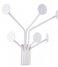 Present Time Coat stand Coat hanger Wall Dots White (PT3324WH)
