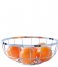 Present Time Kitchen Fruit basket Open Grid metal Chrome Plated (PT3018CH)