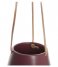 Present Time Flower pot Hanging pot Skittle ceramic small matt burgundy red (PT2845RD)