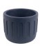 Present Time Flower pot Plant pot Drips cement large Dark blue (PT3603BL)