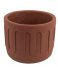 Present Time Flower pot Plant pot Drips cement large Clay brown (PT3603BR)
