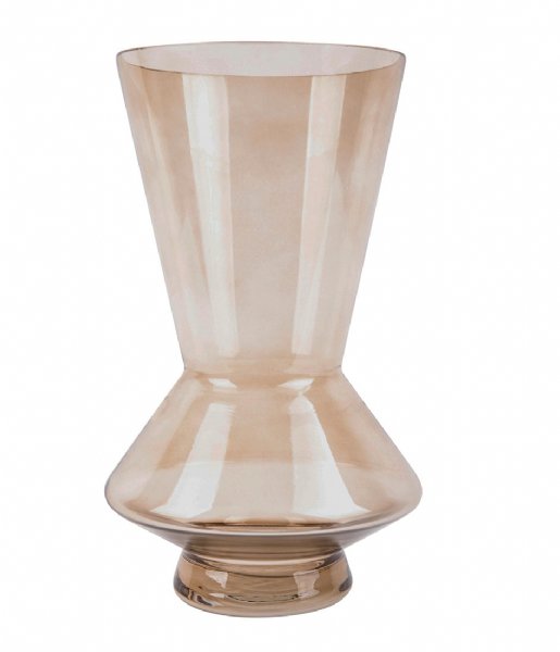 Present Time Decorative object Vase Glow glass large Sand brown (PT3619SB)