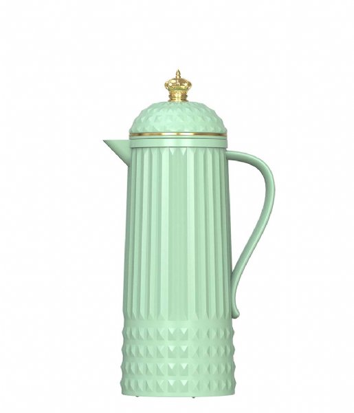 Present Time Kitchen Thermos bottle Crown glossy 1000ml mint green (PT3561GR)