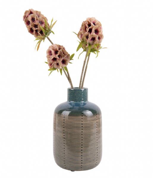 Present Time Flower pot Vase Bottle ceramic medium Green (PT3594GR)